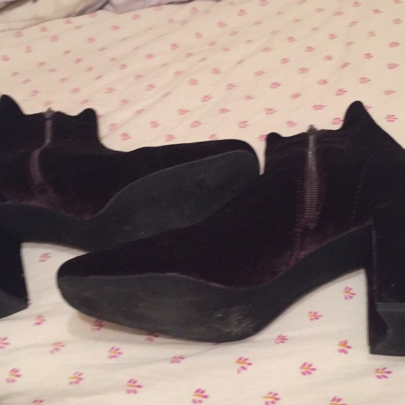 Jeffrey Campbell Velvet Ankle Booties - Picture 3 of 6